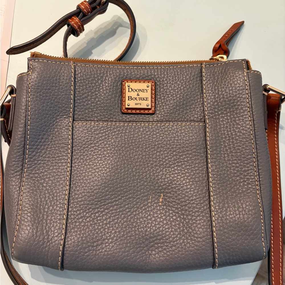 Dooney & Bourke Blue Leather Crossbody Bag